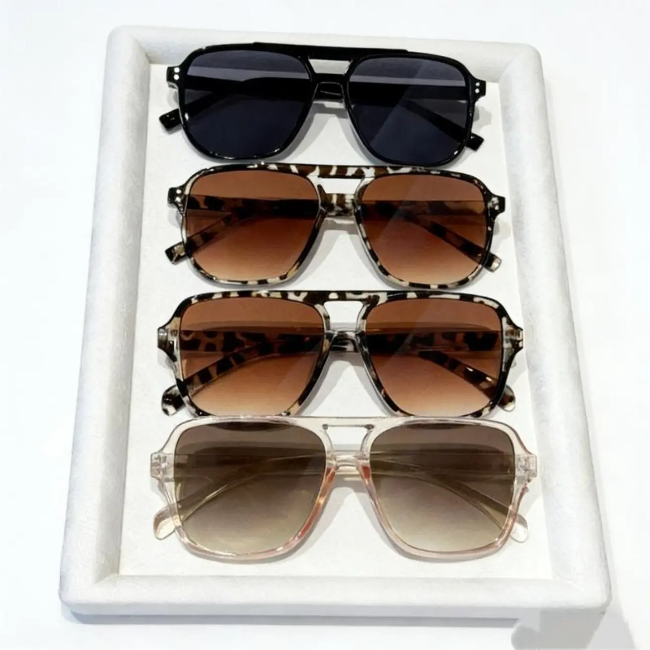 Retro Square Polarized Sunglasses, Y2K Narrow Frame, Unisex Retro BlackY2K Rectangle Women Men Trendy Fashion Narrow  main image 4