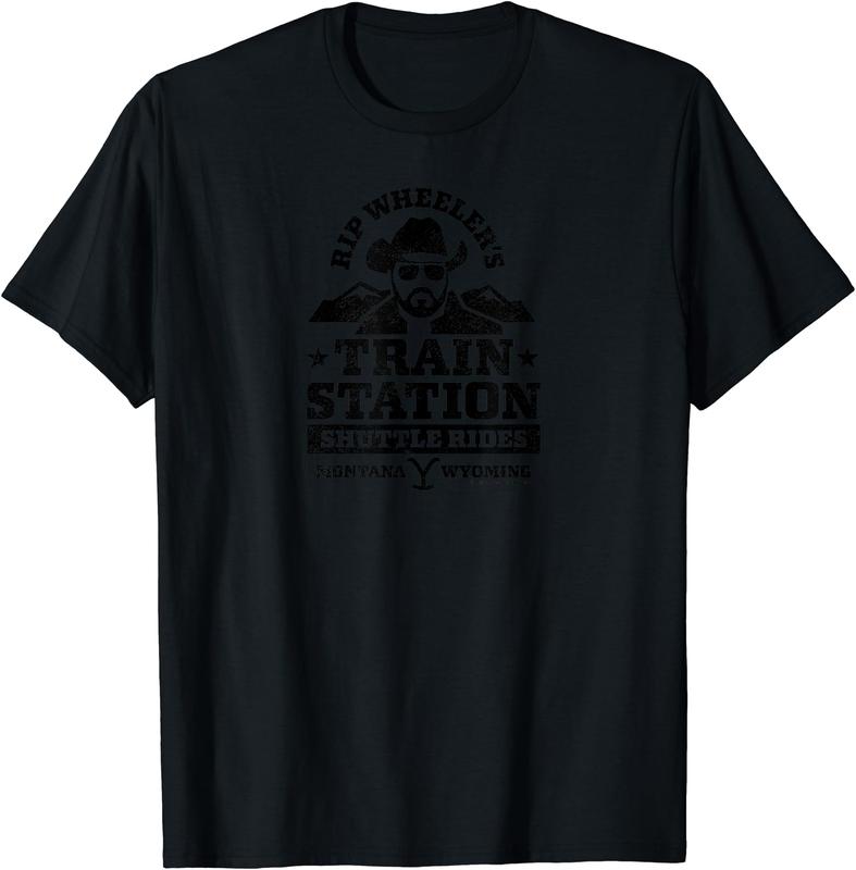 Yellowstone RIP Wheelers Train Station Short Sleeve T-Shirt
