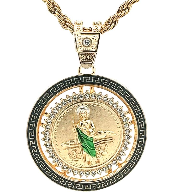 St Jude Spinning Centenario (24K Gold Tone)