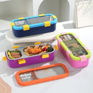 Leak Proof Microwave Safe Stainless Steel Lunch Box with Multiple Compartments Portable Insulated Meal Prep Container for Office Commuters Students Healthy Eating On The Go