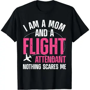 Cool Flight Attendant Design for Mom Women Flight Attendant T-Shirt