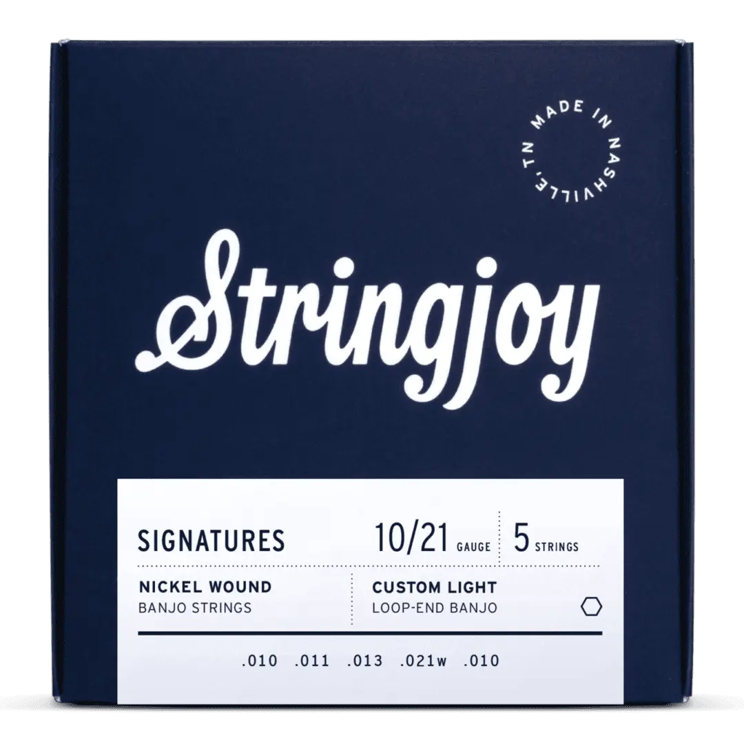 Stringjoy 5-String Nickel Wound Banjo Strings, Custom Light Gauge 10-21 Signatures, Musical Instrument Accessories, Stringed Instruments