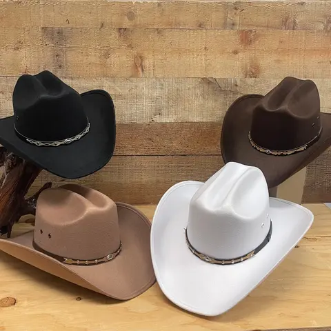 Sinaloa Unisex Faux Felt Western Taco Style Hat | Texana Económica Sinaloa | Affordable Western Fashion Hat