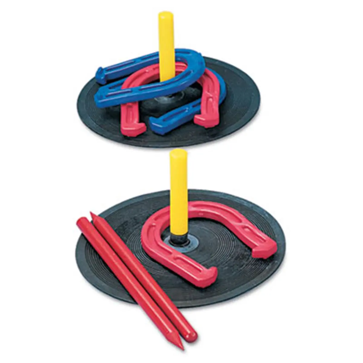 212 MAIN IHS1 Weatherproof Indoor-Outdoor Rubber Horseshoe Set, Colorful Toys for Sports & Fitness Hobbies