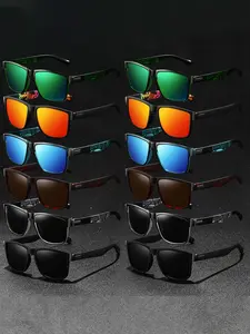 12pcs the latest color-blocked frame sports sunglasses ,Sporty Sunglasses, unisex, available in multiple colors.UV400 protection effectively blocks ultraviolet ray,anti-slip rubber nose pads,temple tips for comfort