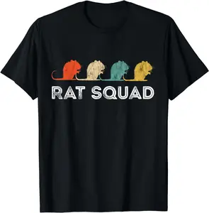 Rat Squad Retro Vintage Rat Owner Rodent Mouse Rat Lover T-Shirt