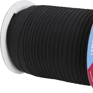 Crafts 55 Yards 1/2 Inch Black Double Fold Bias Tape for Sewing - Bias Binding Tape for Quilting Binding