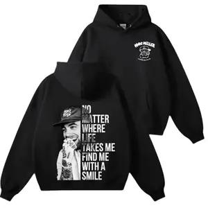 Print No Matter Where Life 2-Sides Hoodie, Vintage Music Lovers Hoodie, Trendy Hoodie, Gift for Men Women