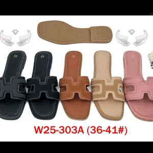 Comfortable Leather Sandals in Black, Brown, Beige, and Pink Sizes 36-41 Flat Women sandals Summer