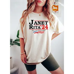 Janet And Rita for President 2024 Shirt, Grannies for president Janet Rita here come the grannies t-Shirt, Election 2024 tshirt, Bluey 2024 Shirt, Bluey family shirt