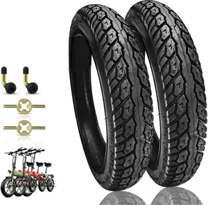 2 Pack Electric  14 Inch Tire 14x2.125(57-254) Explosion-Proof Bicycle Tire Tubeless Puncture Resistant Ebike Tire Suitable for E Bikes for Men, , 44-55 PSI