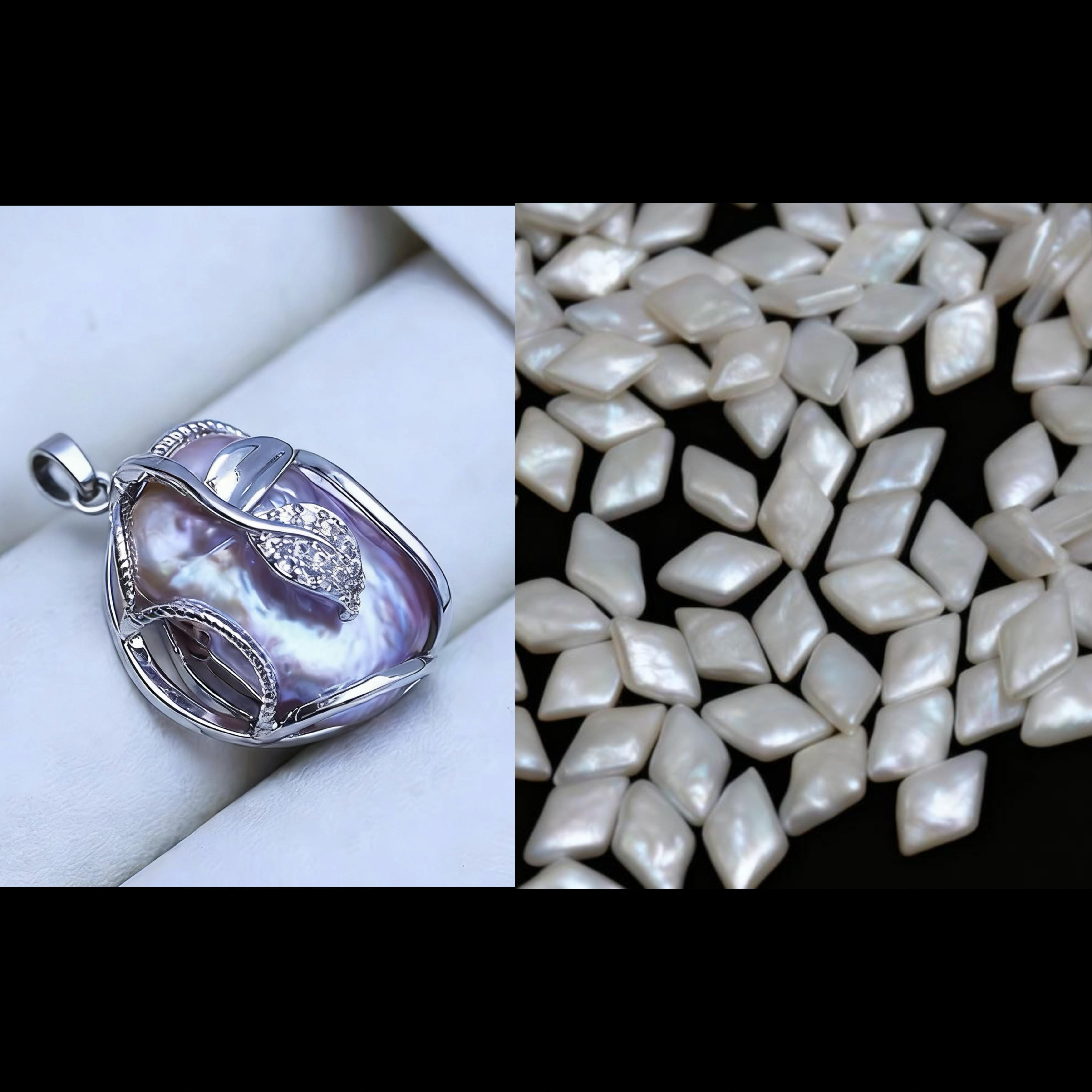 Pearl pendant+[live opening] Min 4pcs Diamond pearls as gift