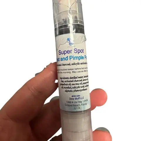 Super Spot Cyst and Pimple Paint, With Activated Charcoal, Salicylic Acid and More, Destroys and Dries Em Up