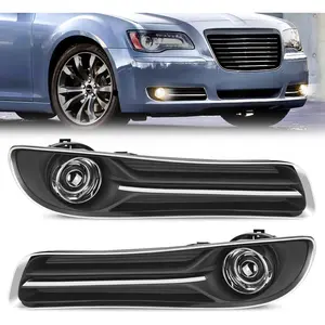 Nilight Halogen Fog Light Assembly Pair Set - Halogen Lights Replacement, OEM Glass Projector Lens, H11 12V 55W Bulbs, Plug-and-Play Factory-Look Bumper Driving Lamps for 2011-2014 Chrysler 300 (Driver & Passenger Side) Accessories