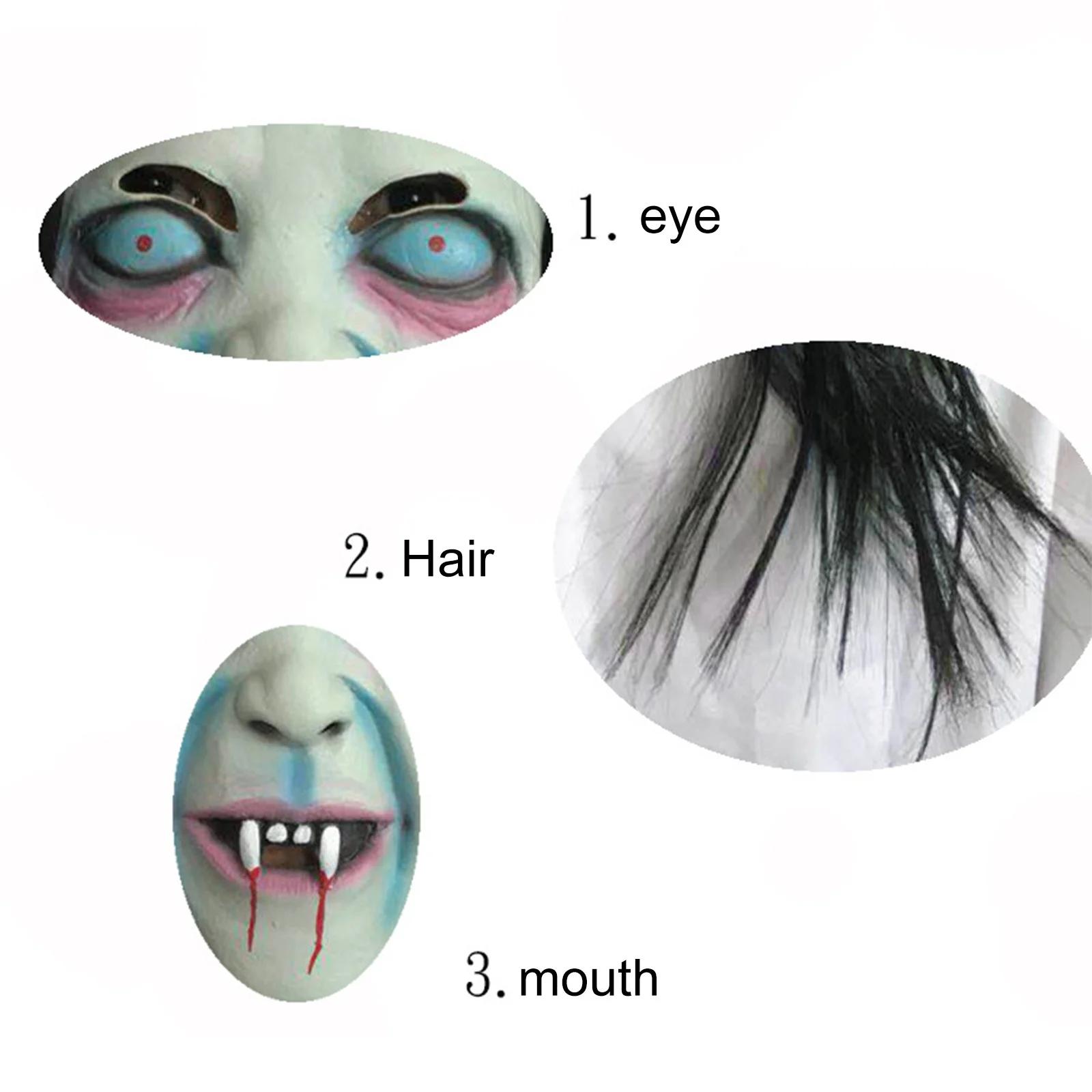 Halloween Men and Women Scary Horror Mask Bar Costume Toys Escape Room Scary Props Scripted Murder Mystery Mask-Lightweight, Portable & Durable for Dance Shows & Carnivals creative prank gift whimsical design