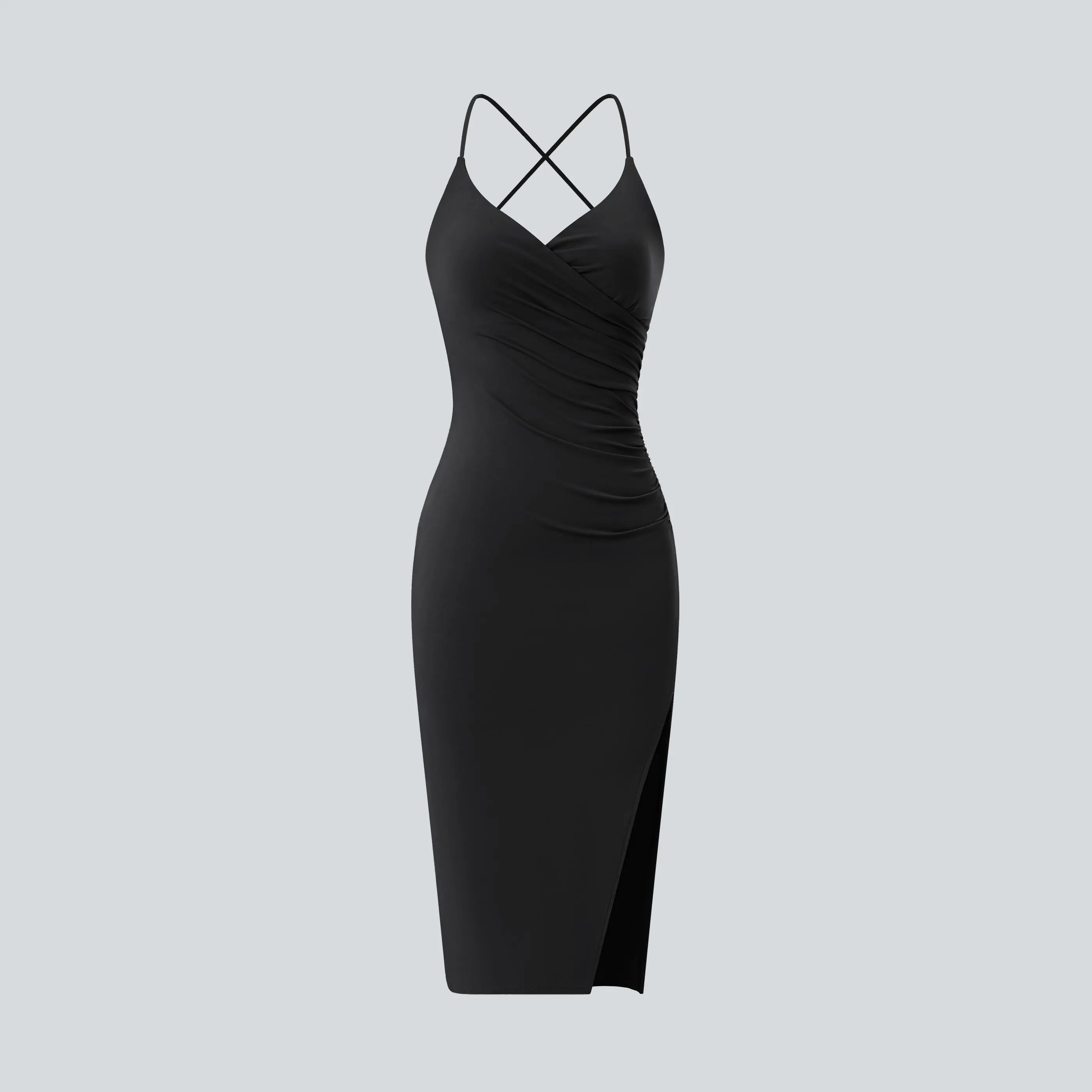 halara bodycon dress Women's Square Neck Long Sleeve Mini Bodycon Work Dress
