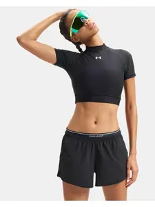 Under Armour HeatGear® Women's Crop Mock Short Sleeve
