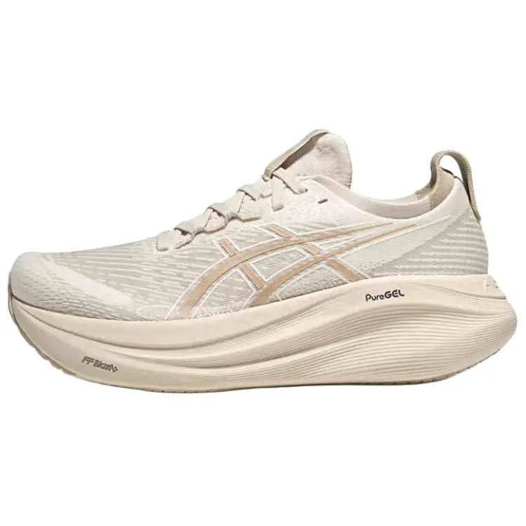 ASICS GEL Nimbus 27 Abrasion Resistant Breathable Low Top Casual Running Shoes Men's Brown Gray Comfort Grey 1011C096-200
