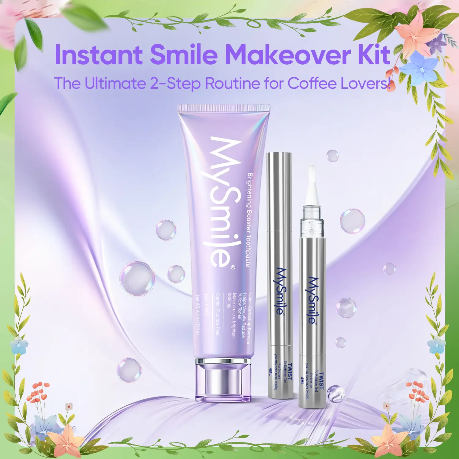 MySmile Smile Perfection DUO ,Purple Teeth Whitening Teethpaste+ Teeth Whitening Pen MySmile Smile Perfection DUO ,Purple Teeth Whitening Teethpaste+ Teeth Whitening Pen