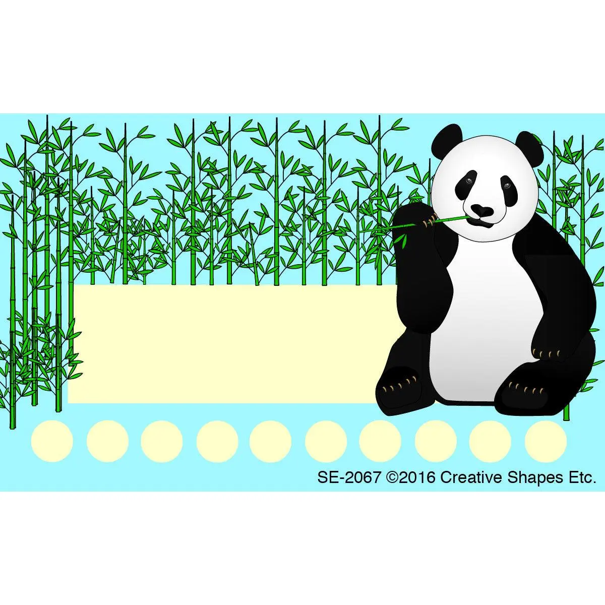 SHAPES ETC. Incentive Punch Cards - Panda  ,  4x2.5in | 10 Punch Spots, Behavior Rewards, Goal Tracker, Motivational, Responsibilities, Teachers, Loyalty Card, Back to School Supplies, Made in USA