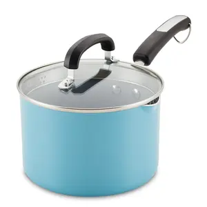 3-Quart Recycled Aluminum Nonstick Straining Saucepan