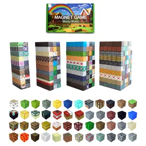 Magnetic Tiles Magnetic Building Blocks 300PCS for Kids Ages 3+, Blocky World Magnetic Blocks STEM Educational Toy, Montessori Learning Creative Open Ended DIY Building Set, 3D Magnetic Construction Building Toys for Boys Girls