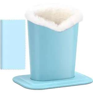 Plush Lined Eyeglasses Holder Stand Glasses Protective Holder