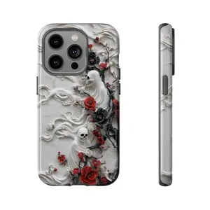 Floral Ghost Halloween Phone Case for iPhone