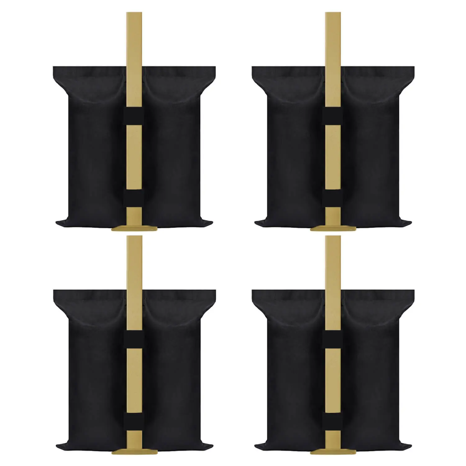 Canopy Weights 112 LBS Sand Bags Gazebo Tent Sand Extra Large Pop up Gazebos Weights Sand Bags for Ez Pop up Tent Outdoor Canopies 4Pack (No Sand)