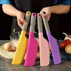 Extra Large Silicone Spatula - Heat Resistant, Non-Stick And Soft Kitchen Tool for Cooking, Baking, Mixing, And Scraping, Multipurpose Use, Baking Essentials, Pastry Decorating Tools | Ergonomic Handle | Flexible Baking Tool | Icing & Decorating Spatulas