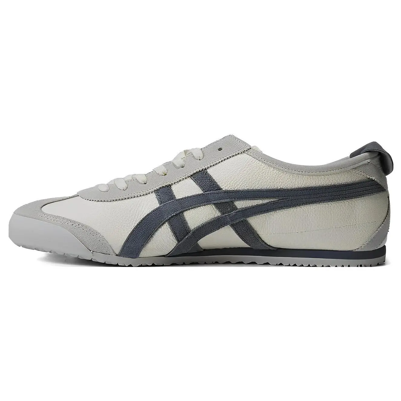 Onitsuka Tiger Mexico 66 Shoes Cream Grey Versatile Durable Non-slip Low Top Unisex 1183C076-100