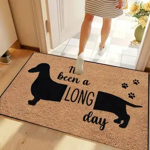Dachshund Doormat Welcome Entrance Doormat Washable Indoor Outdoor Carpet Hallway Bath Rug Floor Mats Home Decoration Carpet Animal Printed Rug Home Decorative Rug