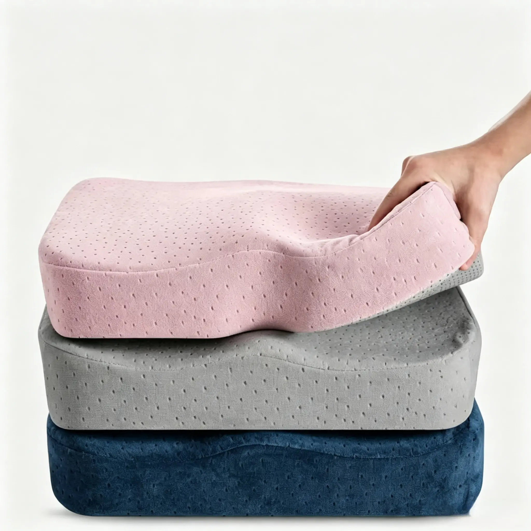 Premium Ergonomic Memory Foam Seat Cushion for Office Chair, Car Seat, Gaming Chair and Home, Breathable Chair Pad with Removable Washable Cover for Everyday Comfort