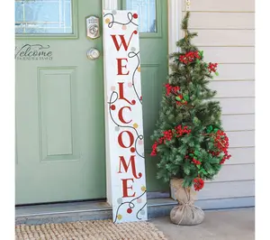 Sincere Surroundings 47" Welcome Lights Porch Board