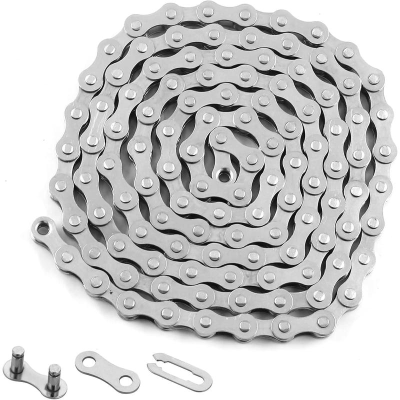 Catena Bici Single Speed 1/2''x1/8'' Marrone – Per MTB BMX Fixie Pignone Fisso (SPARK)
