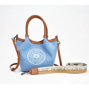 Gunas New York Canvas Mini Ruth Satchel with Crossbody Strap