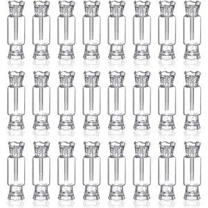 24 count 8ml Portable Lip Gloss Tubes Container Empty Candy Shape Lip Balm Containers Refillable  Tubes for Women Girls DIY