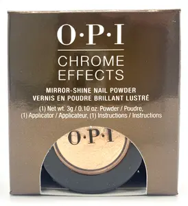 OPI Chrome Effects Mirror-Shine Nail Powder 0.10 oz - CP002 - "Glazed Donut Nails" - Bronzed by the Sun
