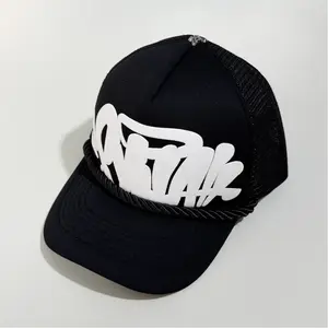 syna trendy brand letter embroidery mesh baseball cap for men and women, Adjustable Snapback Cap, versatile breathable sun protection peaked cap for couples, fashionable, stylish and trendy Hat, Casual Hat