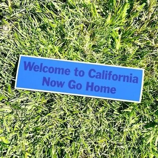 Welcome To California Bumper Sticker