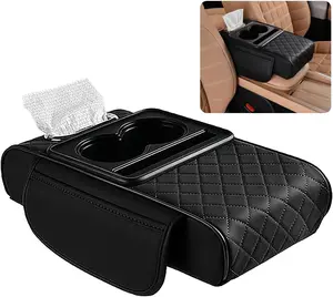 DIDIKUN Elite-Car Center Console Armrest Pad, Multifunctional 4 in 1 Pad for Car Armrest Box, Car Storage Bag, Car Console Organizer, Car Interior Accessories, Car Organization Supplies