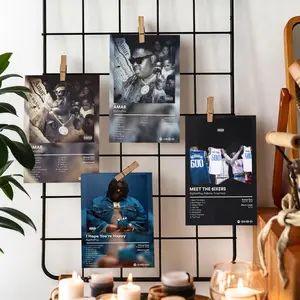 B-BigXthaPlug Album Poster HD Waterproof Wall Art Sticker Poster – Peel & Stick Self Adhesive Wall Decor, High Definition Fade Resistant Print, Easy Apply & Remove, Modern Art for Living Room Bedroom Office Bar Apartment, Multi Size, Unframed Art Print