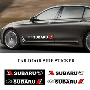 Subaru Logo Car Door Side Sticker, Waterproof Body Modification Decal, Durable Vehicle Identifier, Simple and Beautiful Design