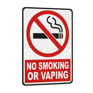 No Smoking Decor Sign, Home Supplies Wall Plaque for Home Decor(8X12Inch)