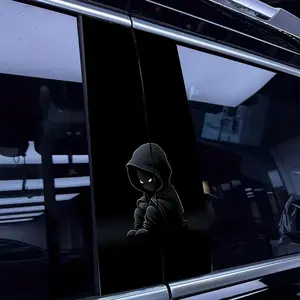 Cartoon Ghost Pattern Car Sticker, Car Window Decal Sticker, Car Decals, Car Exterior Decoration Accessories for Car, Laptop, Phone