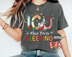 Comfort colors Tmas Nurse Shirt Icu When You're Sleeping Shirt Icu Nurse Shirt Icu Christmas T-shirt Christmas Nurse Crewnurse Vibes Tee CF Christmas Orthopedic