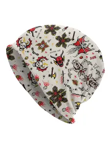 1 PC Hellfire Club Fashion Hats Demogorgon Thin Hat Bonnet Special Skullies Caps Men Women's Earmuffs