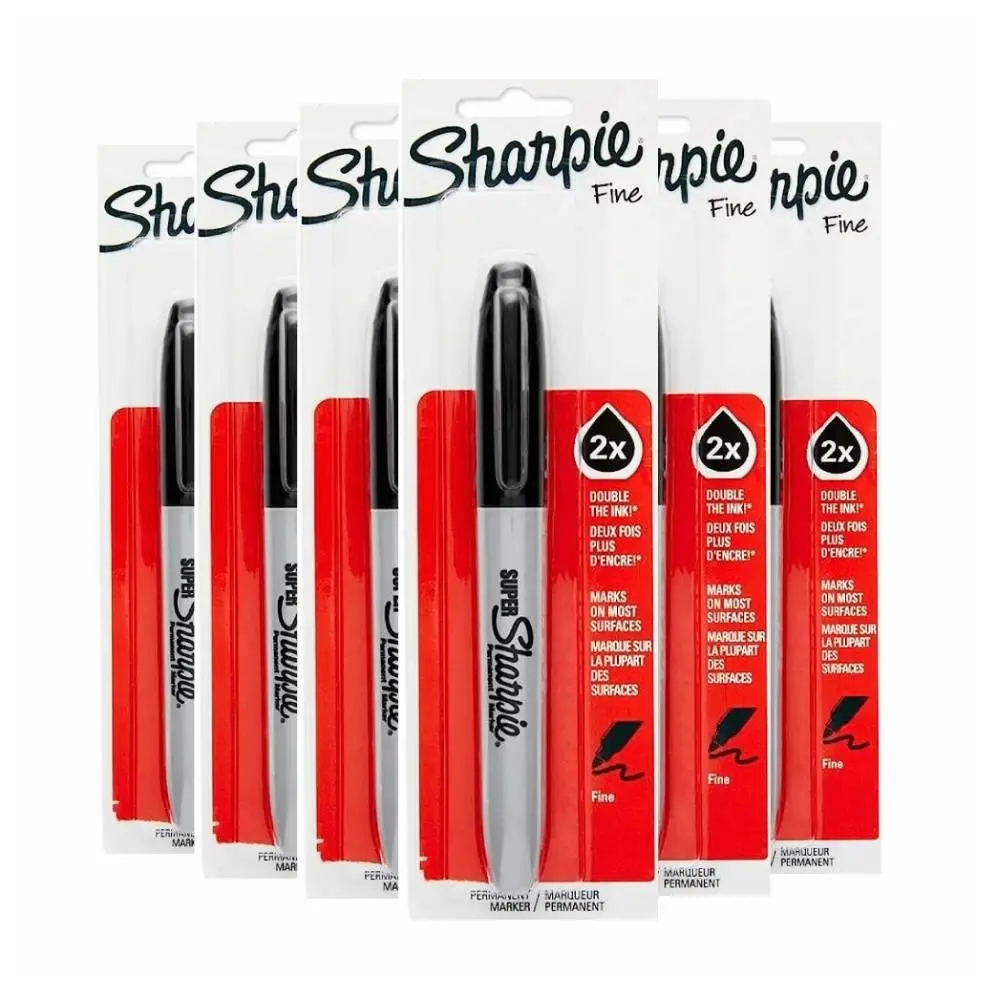 Sharpie - Super Permanent Marker Black Fine- 48 Pack