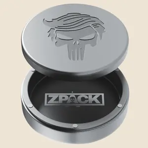 Metal Zyn Can | Trump Punisher | Frosted Silver