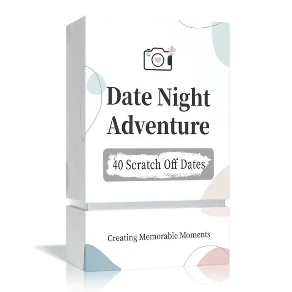 40 Date Night Scratch Off Cards for Couples, Romantic Gifts for Him Her, Anniversary Wedding Engagement Bridal Shower Gifts for Boyfriend Girlfriend Wife Husband
